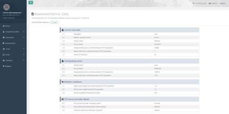 Assessment form