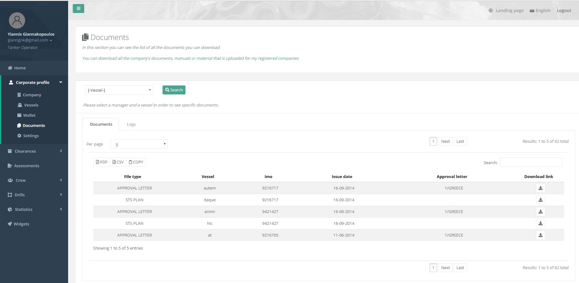Documents management